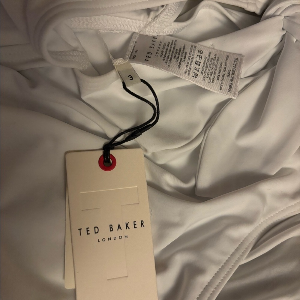 Ted Baker White One-Shoulder Swim One Piece - Picture 2 of 8
